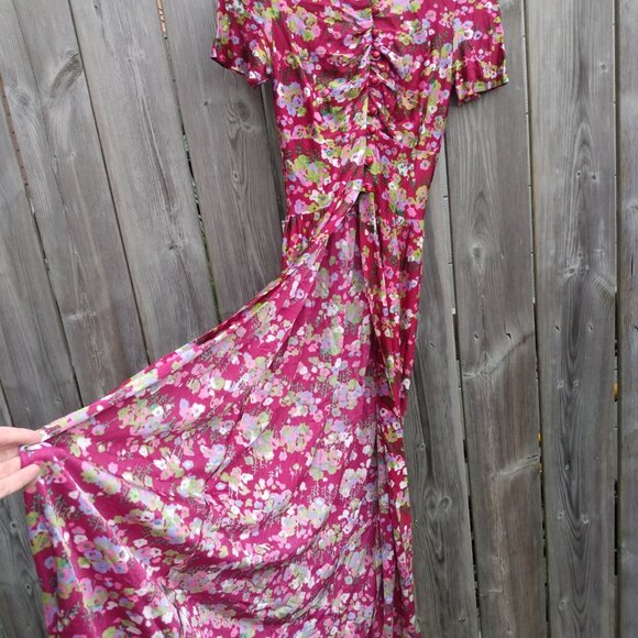 Vintage Peignoir Robe Over Dress 28" Bust 22" Waist Dressing Gown Dress Duster - Picture 3 of 16